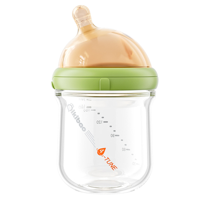 QIKI玻璃奶瓶婴儿新生儿防胀气专用0到3-6个月新生宝宝早产儿防呛