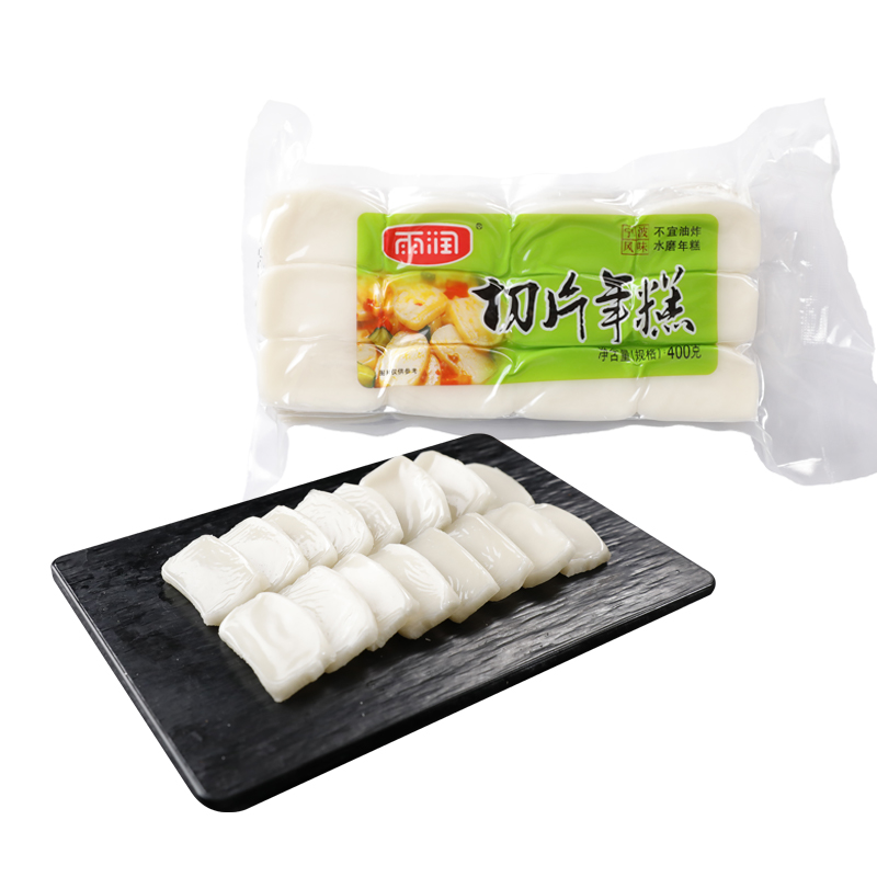 雨润切片年糕400g宁波水磨年糕炒年糕速食小吃火锅脆皮烤年糕片
