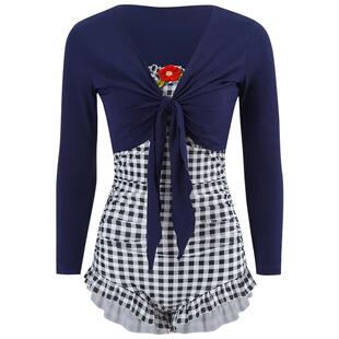 亦美珊泳衣女2026新款高级感连体显瘦保守绝美微胖遮肉成人泡温泉