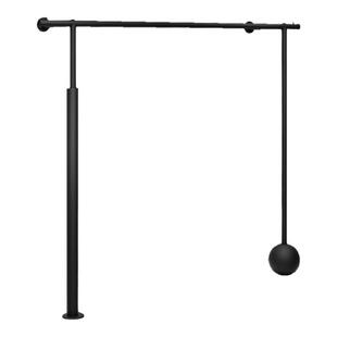 服装店展示架上墙架男女装店专用陈列货架简约壁挂衣架黑色落地架