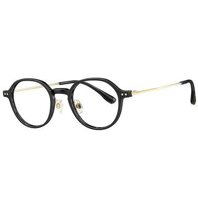 暴龙近视眼镜框复古玳瑁色小圆框