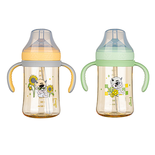 膳魔师foogo儿童学饮杯婴儿6个月以上吸管奶瓶水杯儿童PPSU库洛米