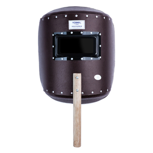 电焊防护罩电焊面罩焊工专用面罩加大红钢纸手持式全脸电焊机焊帽