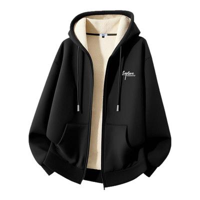 回力羊驼绒保暖卫衣男冬季加绒款