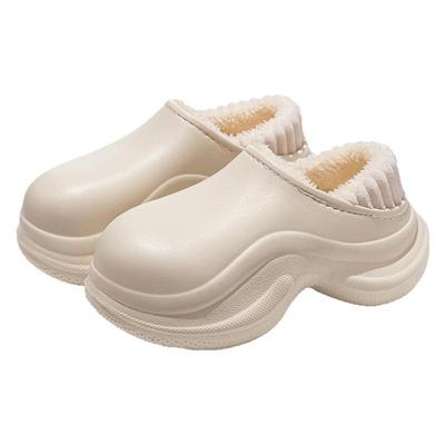 防水防滑医护专用棉拖鞋女士冬天新款厚底增高棉鞋毛绒保暖毛拖鞋