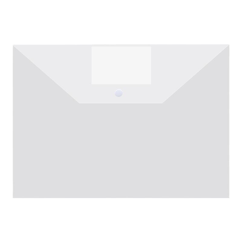 简约透明A4塑料文件袋文件夹学生文具试卷袋资料袋档案袋办公用品