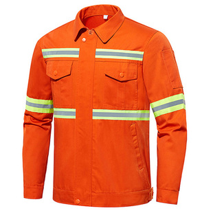 环卫工作服套装男市政工人园林绿化公路救援保洁工程反光条劳保服