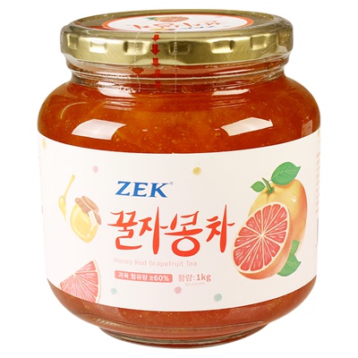 韩国zek蜂蜜红西柚茶1000g