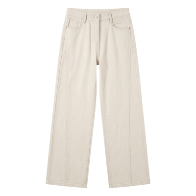 天丝棉阔腿休闲牛仔裤