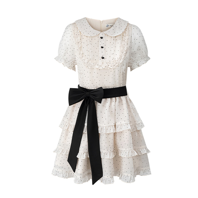 东京岁时记jk波点连衣裙女夏裙子