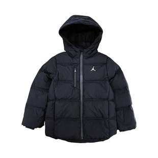 JORDAN 儿童三防连帽羽绒服25冬新潮酷时尚满印老花外套JD2542055