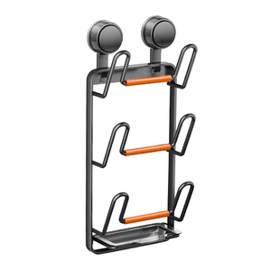 厨房吸盘免打孔锅盖架家用壁挂式多功能置物架放置砧菜板收纳神器