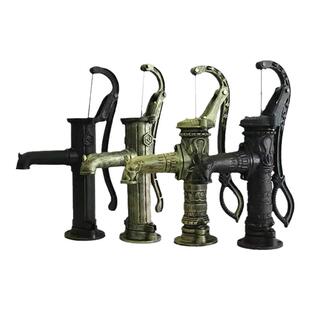 老式铸铁摇水井压水机手动抽水机手压泵压井头压水井水泵家用抽水