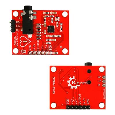 AD8232心电生理测量脉搏心脏心电图监测传感器模块适用于Arduino