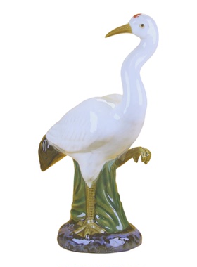 新品特价石湾公仔陶瓷工艺品仙鹤松鹤装饰摆件庭院假山造景装饰