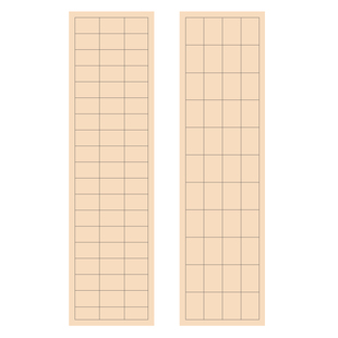 篆书隶书专用纸小篆练习日课纸长方形带格子方格毛边纸28格24格毛笔字书法作品纸篆隶练字纸半生熟宣纸曹全碑