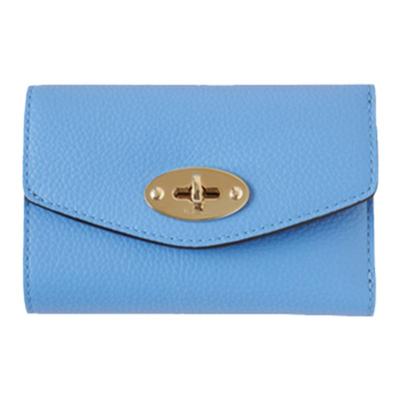 Mulberry牛皮多卡槽休闲钱包女