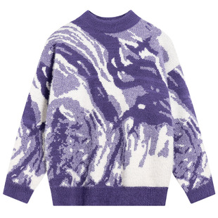 男童秋冬张杰明星同款半高领毛衣2025新款儿童装冬季加厚针织上衣