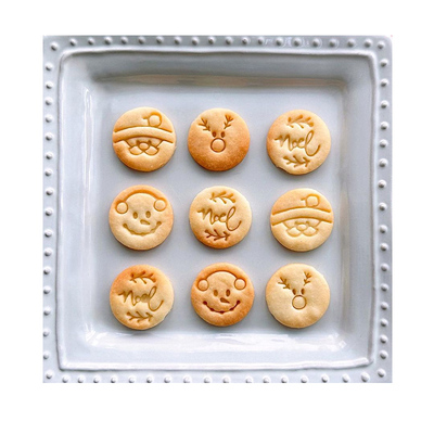 圣诞老人雪人圣诞节卡通饼干模具