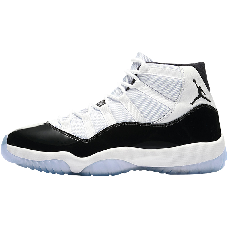 小鸿体育Air Jordan 11 AJ11康扣黑白高帮篮球鞋18年378037-100