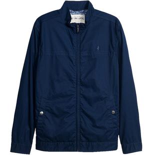 MCS男装源自万宝路秋季纯棉美式休闲夹克男修身立领外套男春秋款