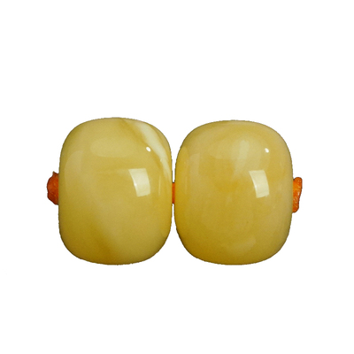 7-10mm福品缘天然蜜蜡老型珠对珠