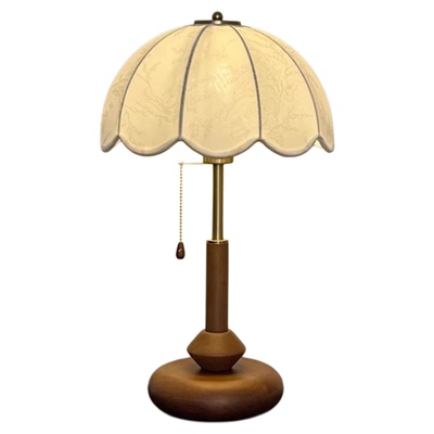 法式复古中古小台灯美式诧寂风新中式实木书房房间卧室床头氛围灯