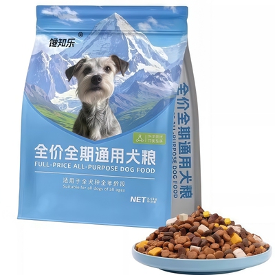 土狗狗粮成犬幼犬5斤10斤柴犬田园犬串串通用型高钙鱼油营养狗粮