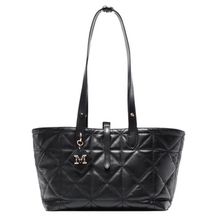 梦特娇女包新款真皮菱格轻奢气质通勤羊皮手提菜篮子托特包斜挎包