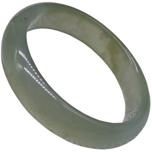 天然全新玉镯子女款玉石玉手 镯 岫岩玉淡色镯玉新款包邮手镯女