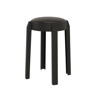 塑料凳子加厚家用可叠放独凳软包圆凳轻奢高级感板凳客人备用凳子