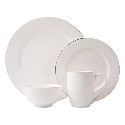 碗日式家用金边盘子餐具套装陶瓷