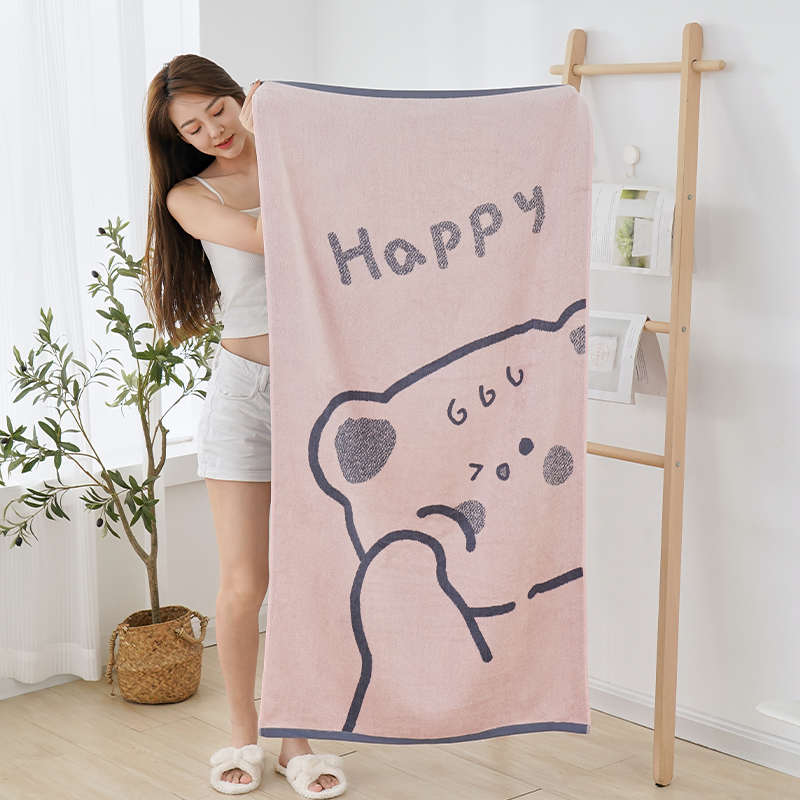 竹纤维浴巾 家用比纯棉全棉吸水不掉毛 女大毛巾大人儿童2025新款