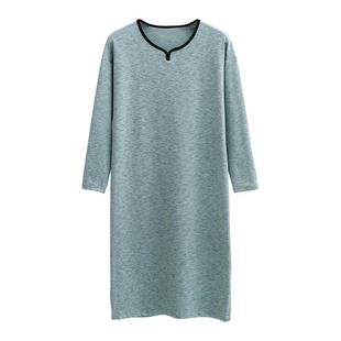 冬季男士睡裙睡袍秋冬新款长袖男套头睡衣加大袍子青少年家居服