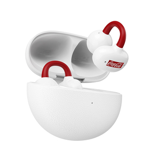 乐拍可口可乐AI蓝牙耳机耳夹式气骨传导开放不入耳挂运动翻译定位