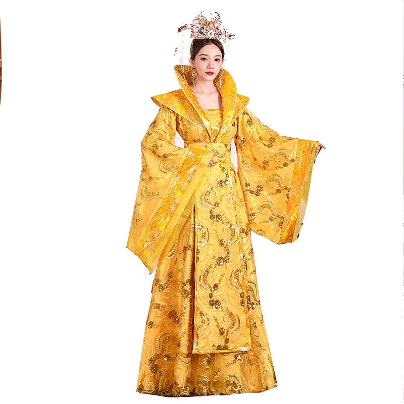唐朝公主古装汉服女2025新款红色宫廷古代嫁衣皇后娘娘服装杨贵妃