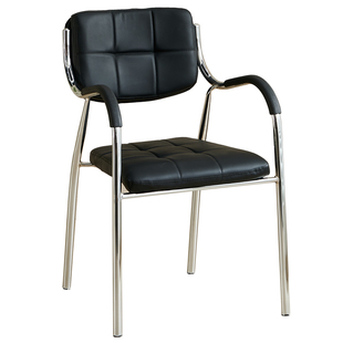 公司会议椅会客椅带扶手软座靠背椅加粗25管径电脑办公椅培训椅子