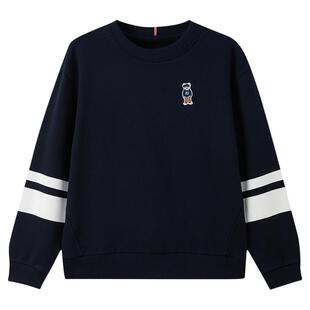 【预售】eland kids衣恋童装男童青少年卫衣26年秋冬新品条纹长袖