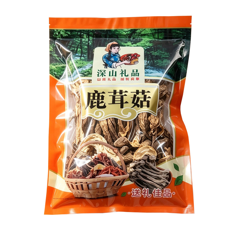 古田鹿茸菇干货无干燥剂新鲜菌菇