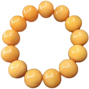 天然黄金甲山龟壳手串蜜蜡黄色龟甲手链男女情侣文玩圆珠念珠饰品