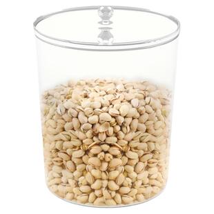 超市货架展示柜密封桶散装零食品干果炒货糖果带盖透明塑料密封罐