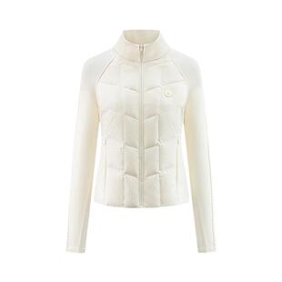 艾莱依轻薄排骨羽绒服女短款时尚冬季季新款修身内胆立领保暖外套