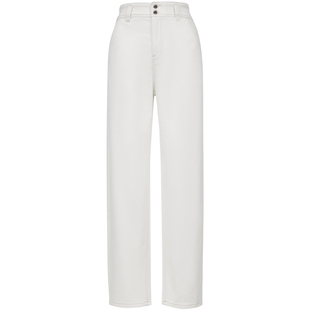 ONLY2025冬季新款复古个性高腰显瘦小个子九分裤锥形裤牛仔裤女