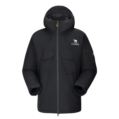 骆驼户外羽绒服冬季男款女款防水防风保暖加厚夹羽绒冲锋衣