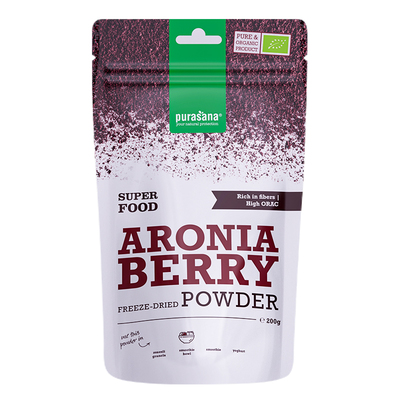 比利时purasana纯野樱莓粉有机冻干原花青素自由基氧化不老莓黑果