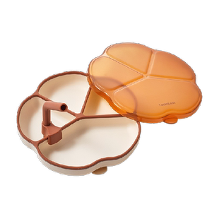 乐扣乐扣宝宝餐盘分格盘一体式儿童餐盘婴儿吸盘式防摔硅胶辅食碗