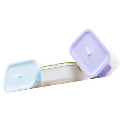 科罗恩密封便当盒食品级可微波炉加热饭盒上班族带饭可分格沙拉盒