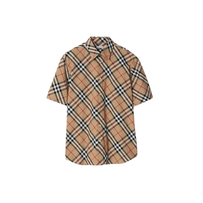格纹衬衫BURBERRY短袖