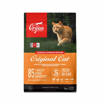 【阿里健康自营】Orijen/渴望全期原味鸡肉猫粮5.4kg通用高蛋白
