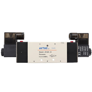 4V430C/E/P-15 电磁阀三位五通中封AC220V/DC24V/4V430-15